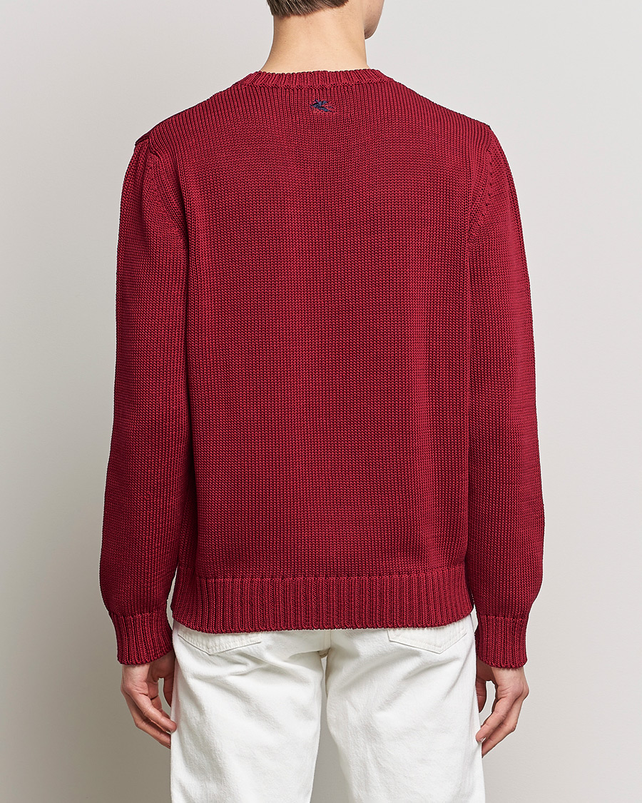 Homme | Pulls Et Tricots | Etro | Heavy Knit Cotton Pullover Burgundy