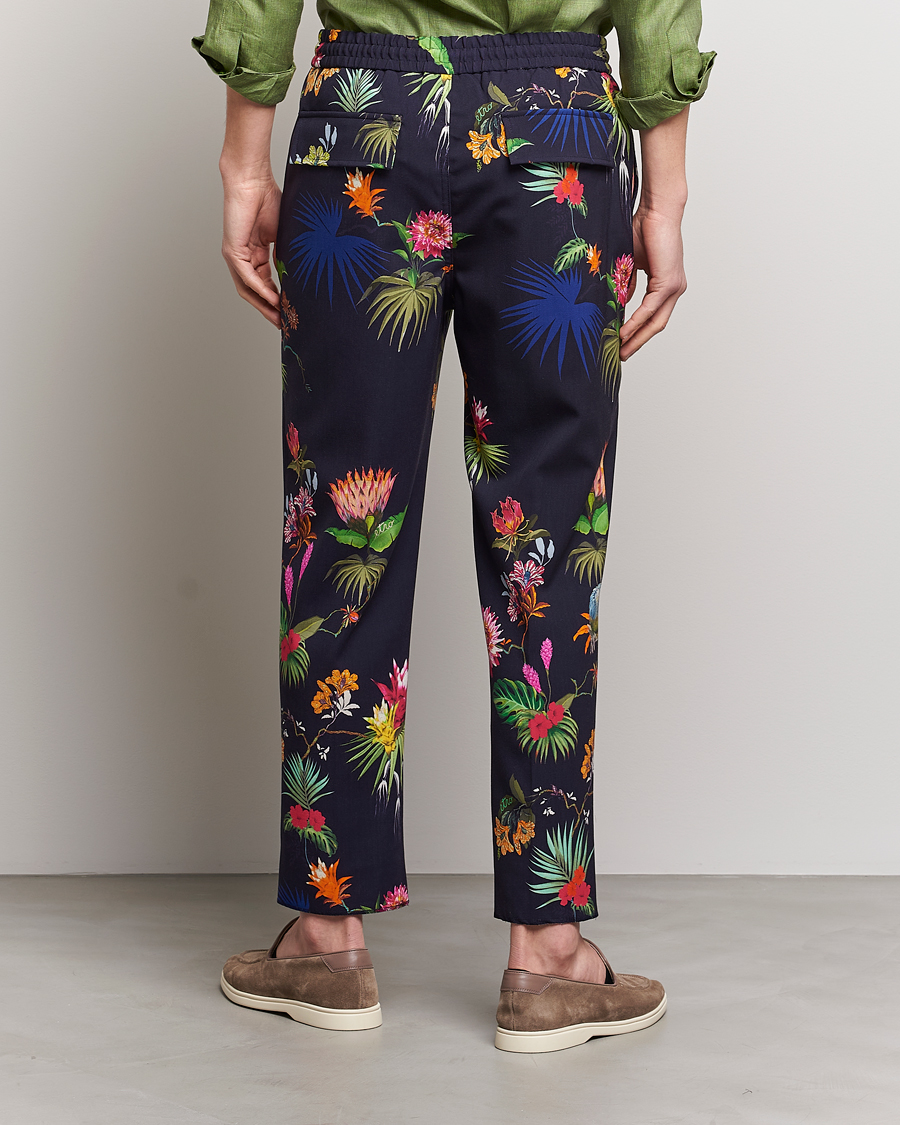 Homme | Pantalons | Etro | Printed Casual Trousers Navy
