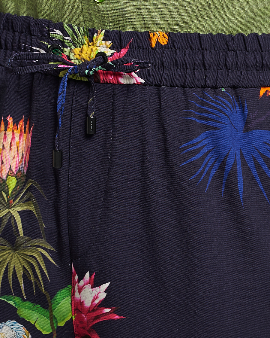 Homme | Pantalons | Etro | Printed Casual Trousers Navy