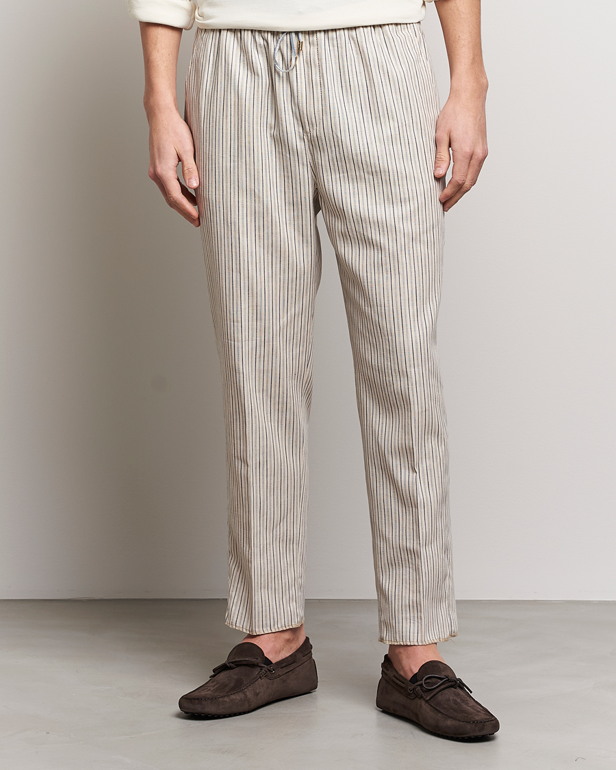 Homme | Pantalons | Etro | Hickory Stripe Casual Trousers Off White
