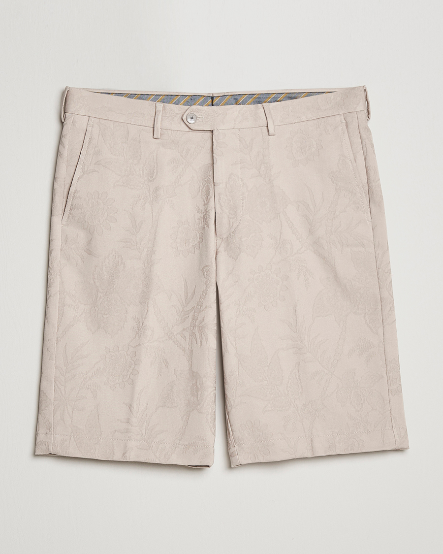 Homme | Shorts | Etro | Jacquard Weave Shorts Beige