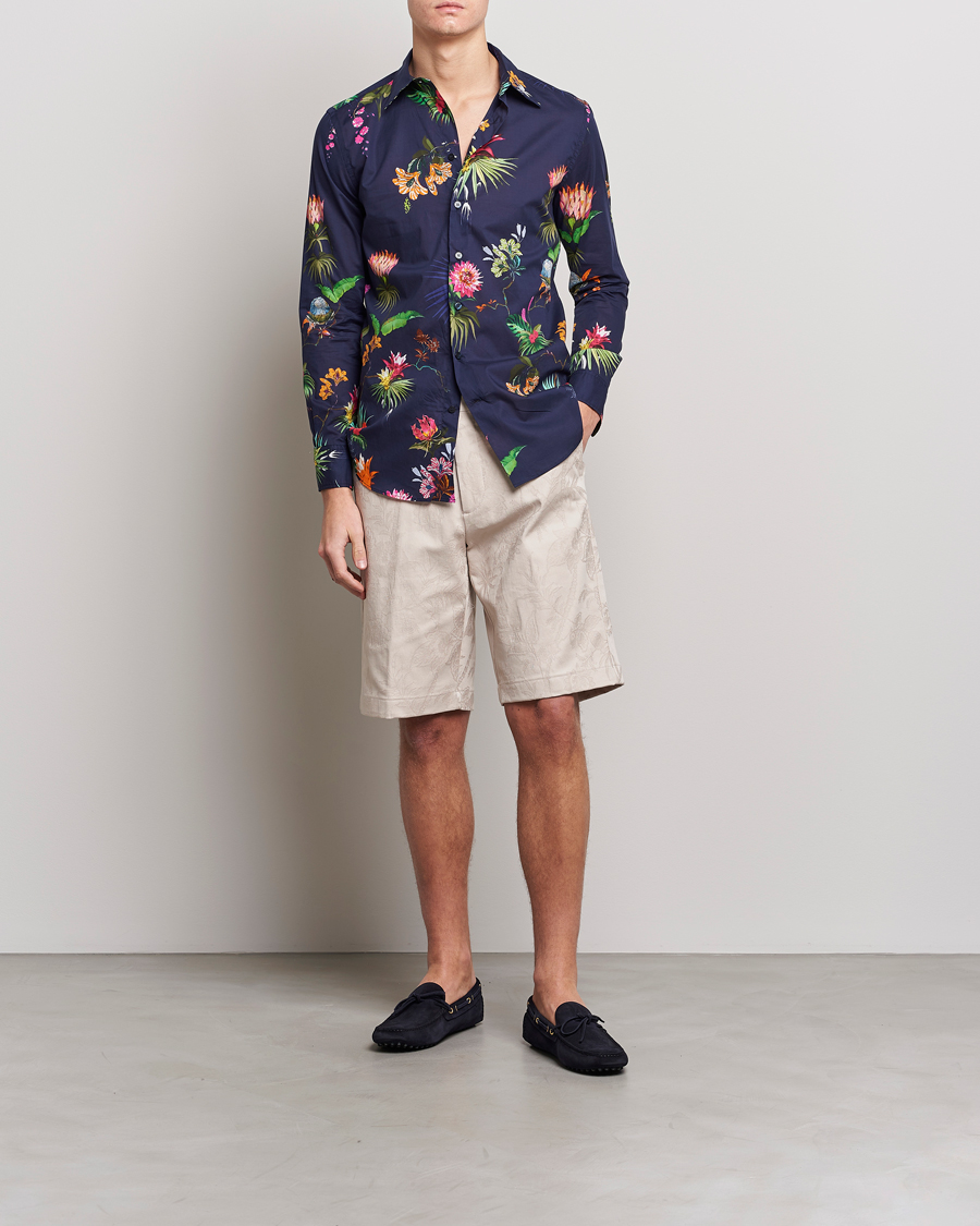 Homme | Shorts | Etro | Jacquard Weave Shorts Beige