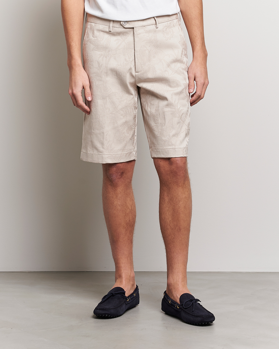 Homme | Shorts | Etro | Jacquard Weave Shorts Beige