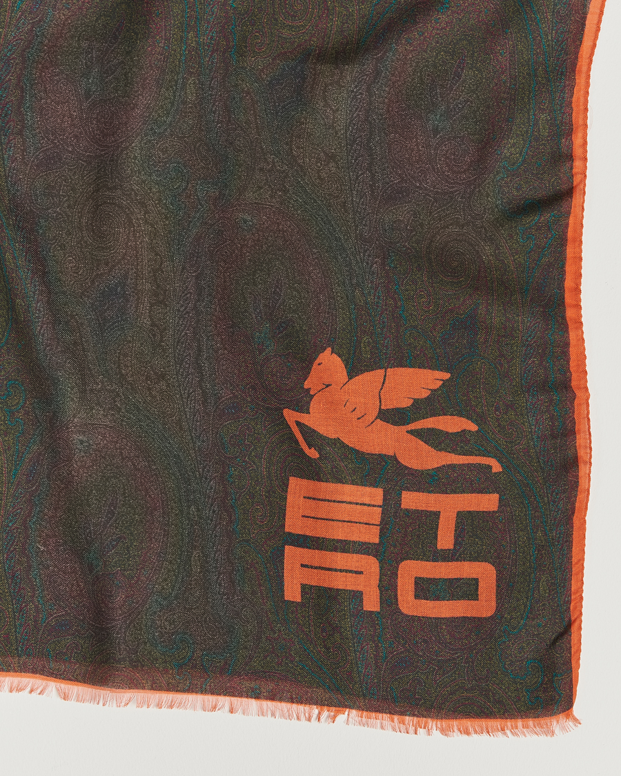Homme | Etro Shaal Nur Cashmere Blend Paisley Scarf Dark Brown | Etro | Shaal Nur Cashmere Blend Paisley Scarf Dark Brown