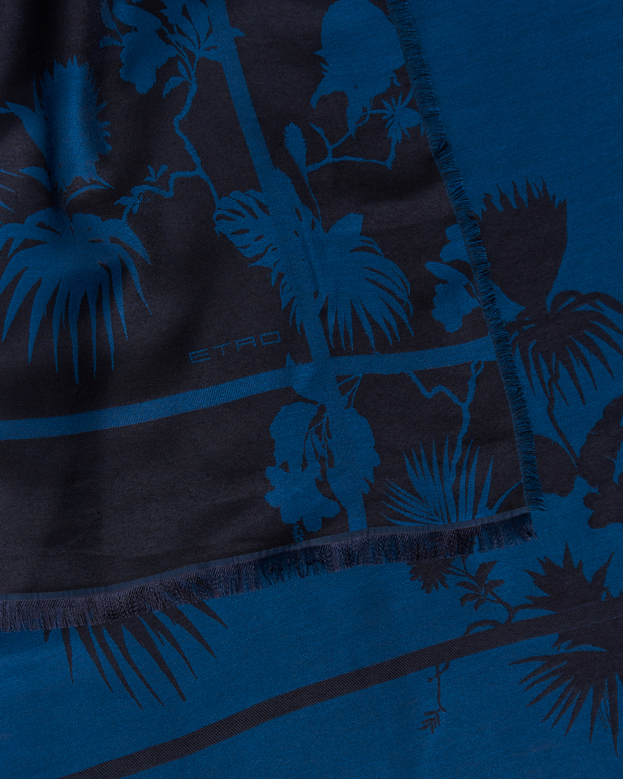 Homme | Etro Jacquard Floreale Scarf Navy | Etro | Jacquard Floreale Scarf Navy