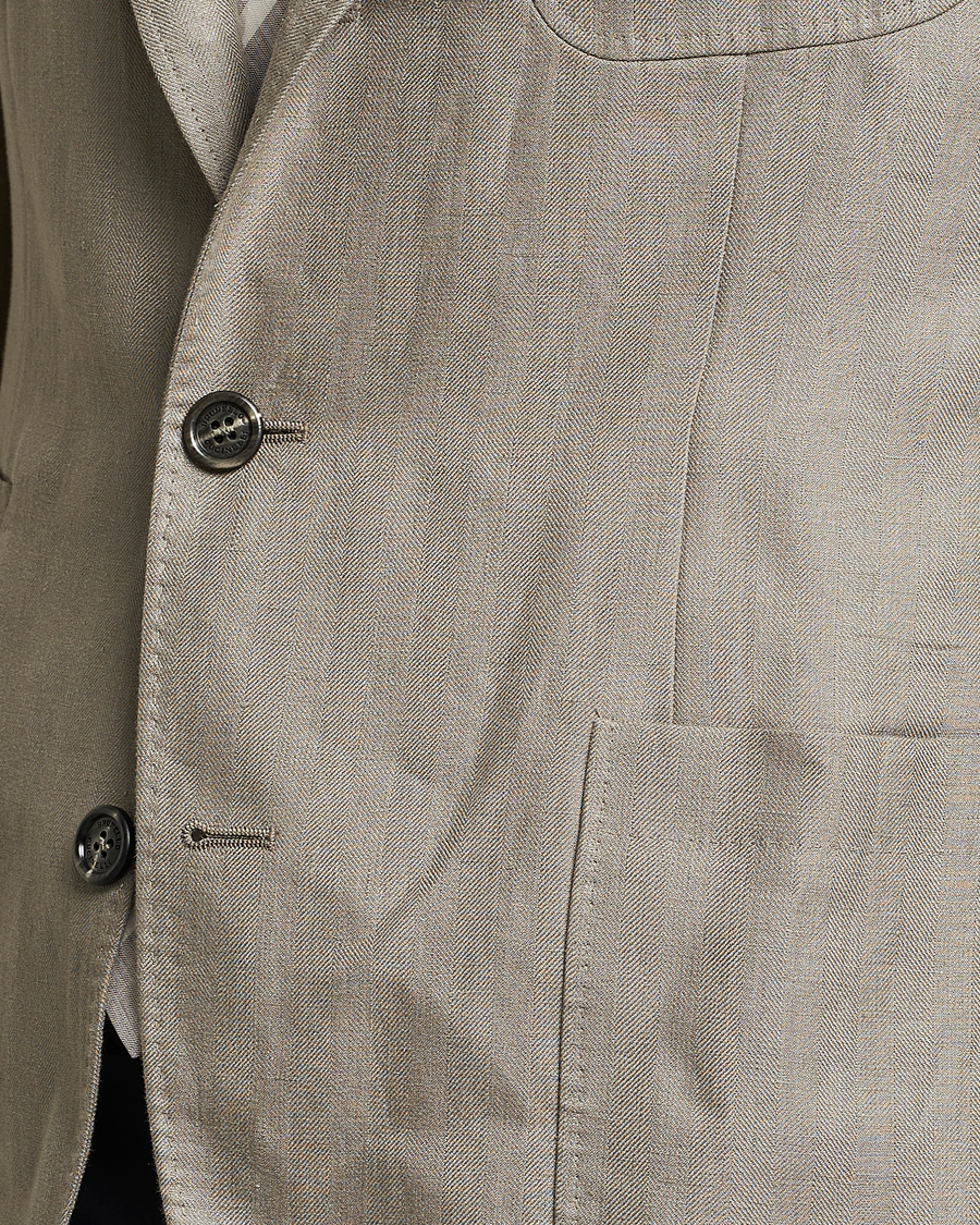 Homme | Blazers | Brunello Cucinelli | Linen Blazer Olive