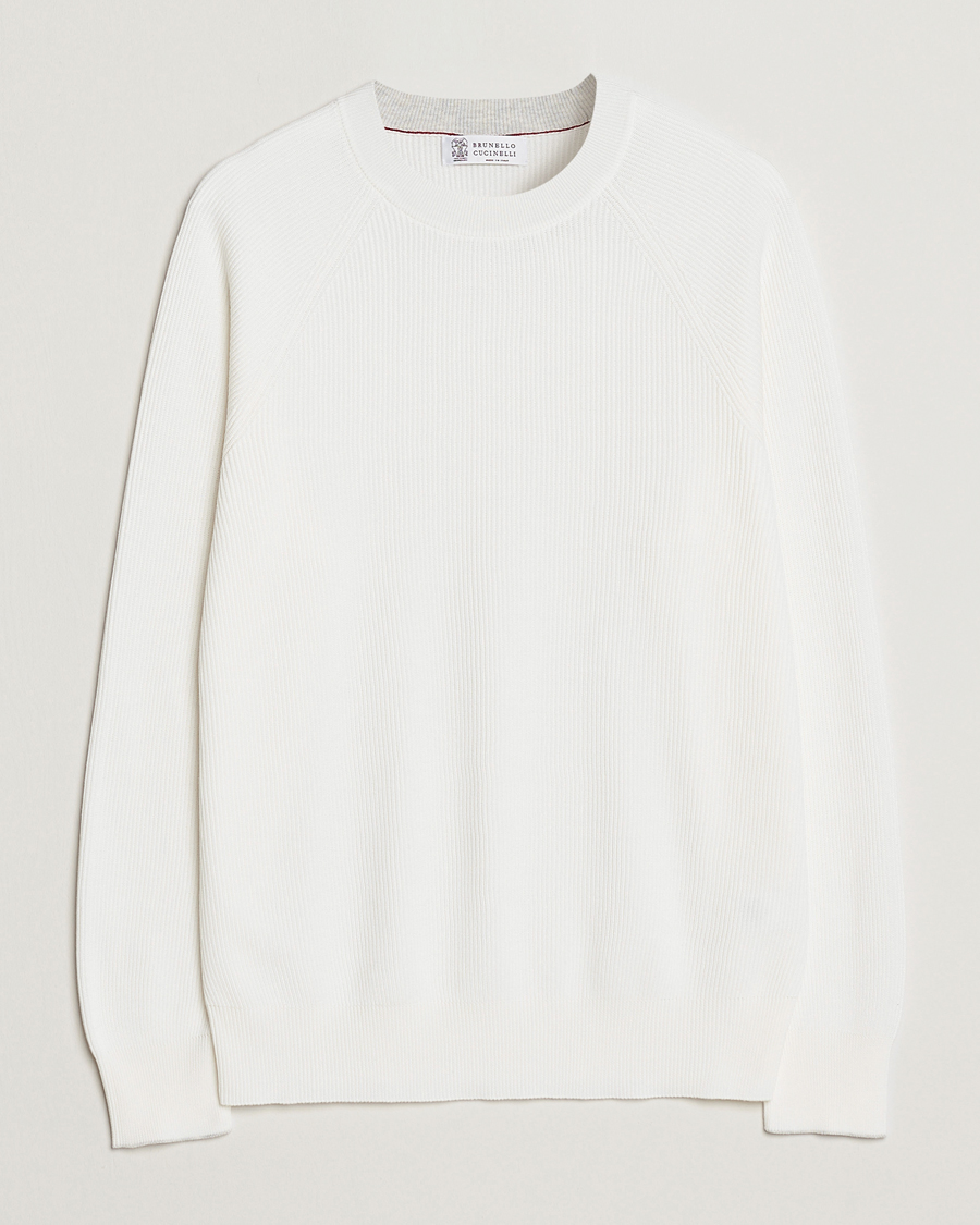Homme | Pulls Et Tricots | Brunello Cucinelli | Rib Stitch Crew Neck Sweater Panama