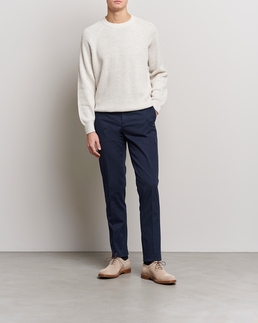 Homme | Pulls Et Tricots | Brunello Cucinelli | Chine Rib Sweater Light Beige