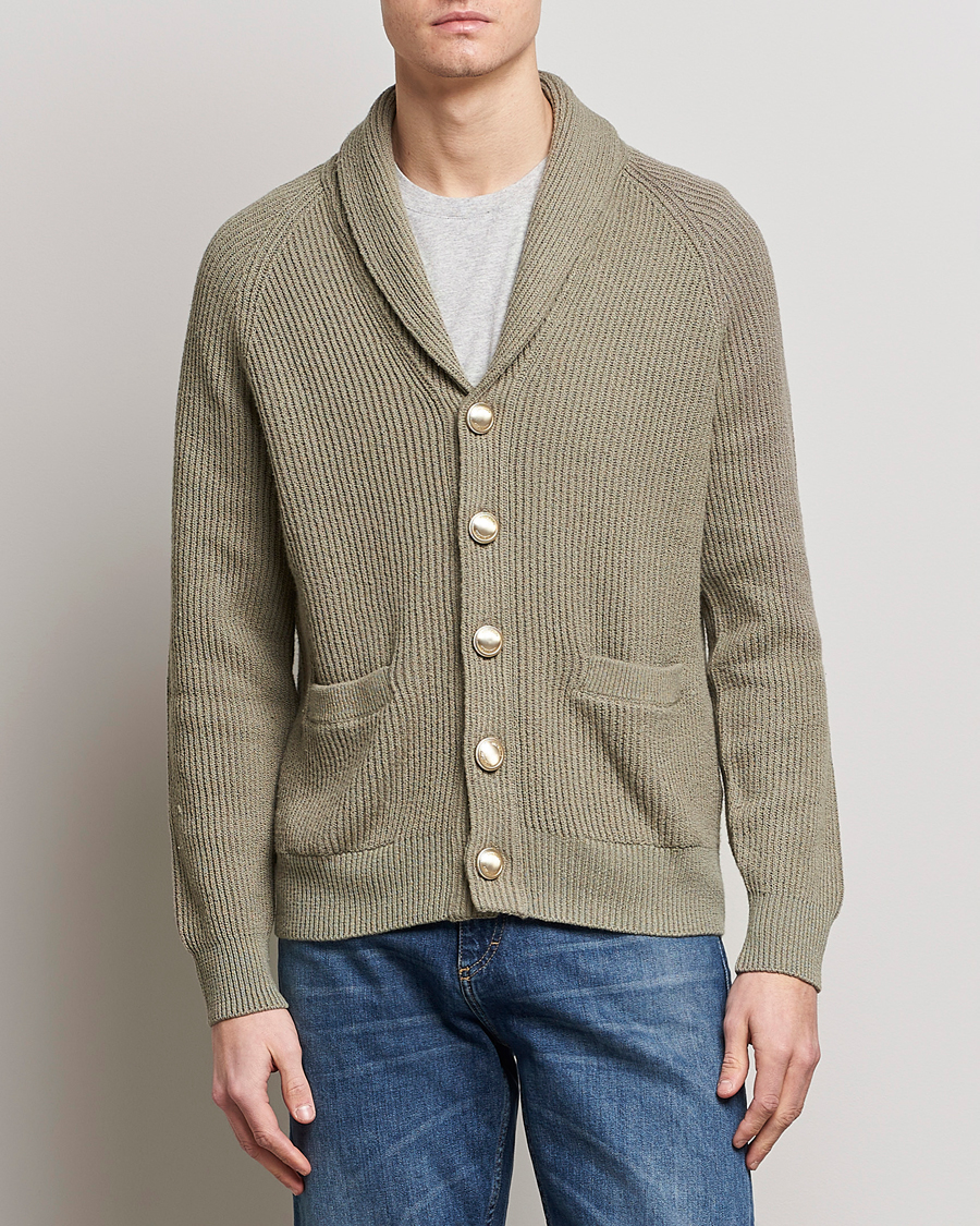 Homme | Pulls Et Tricots | Brunello Cucinelli | Heavy Rib Cardigan Olive