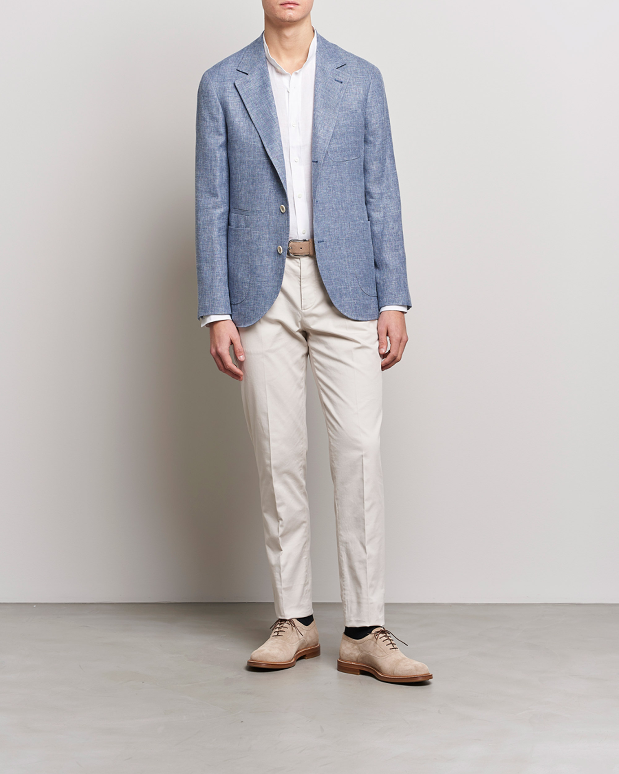 Homme | Pantalons | Brunello Cucinelli | Slim Fit Cotton Chinos Off White