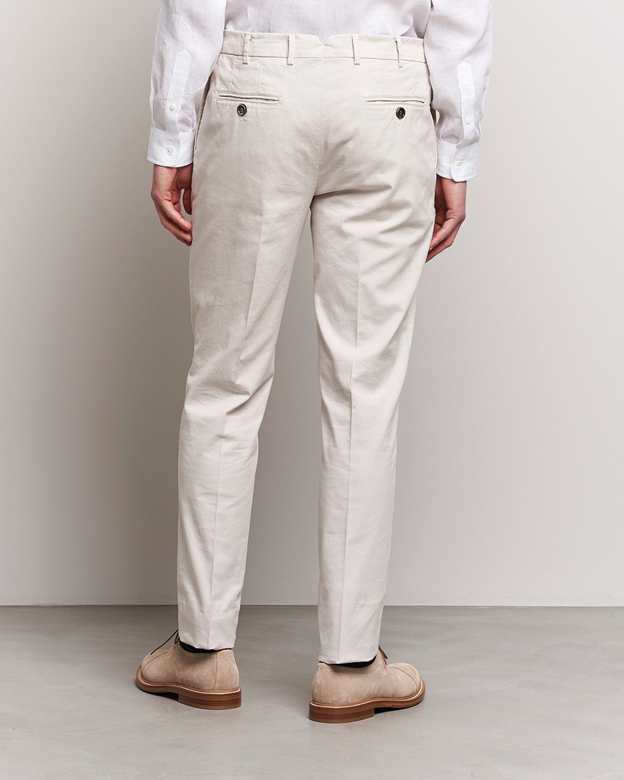 Homme | Pantalons | Brunello Cucinelli | Slim Fit Cotton Chinos Off White