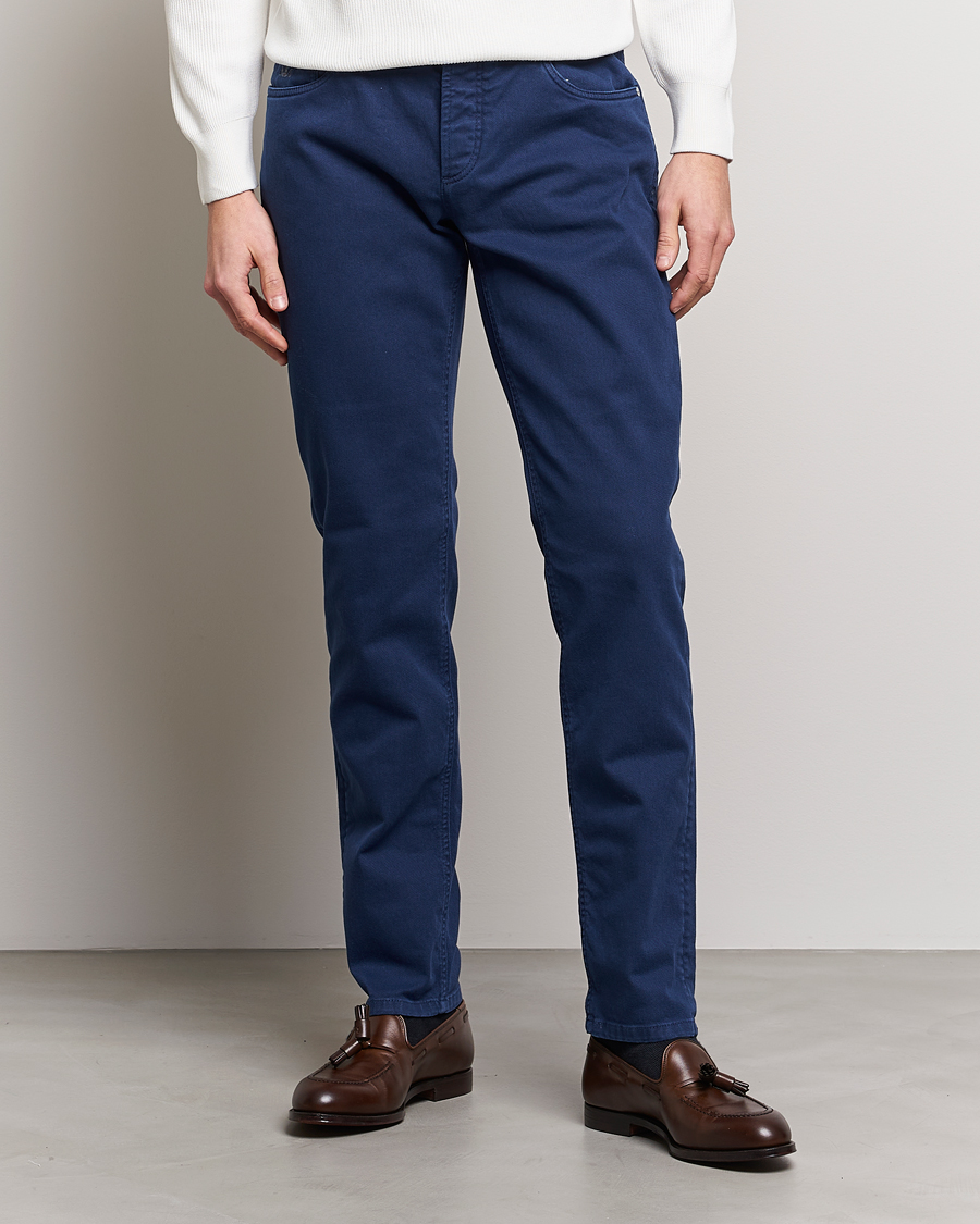 Homme | Pantalons | Brunello Cucinelli | Slim Fit 5-Pocket Pants Dark Blue