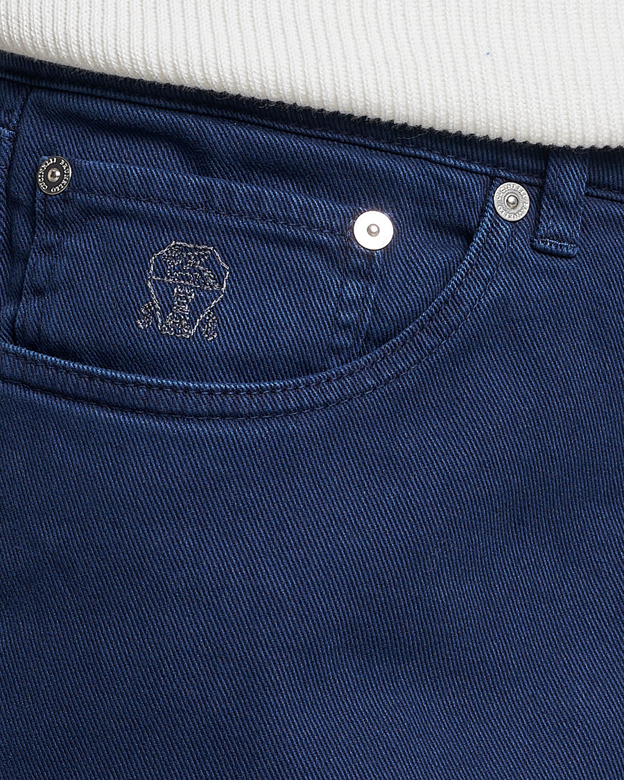 Homme | Pantalons | Brunello Cucinelli | Slim Fit 5-Pocket Pants Dark Blue