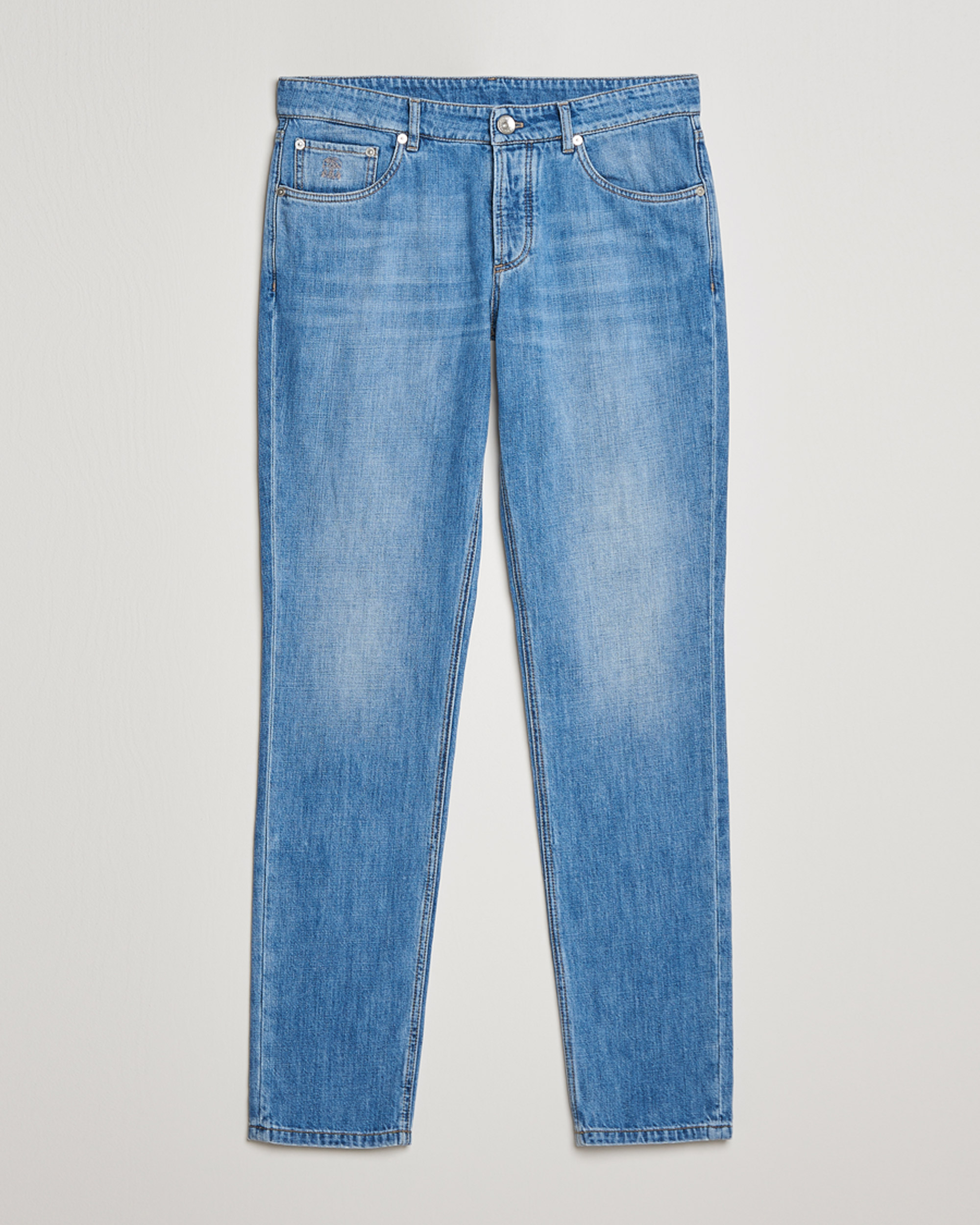 Homme | Jeans | Brunello Cucinelli | Slim Fit Jeans Medium Wash