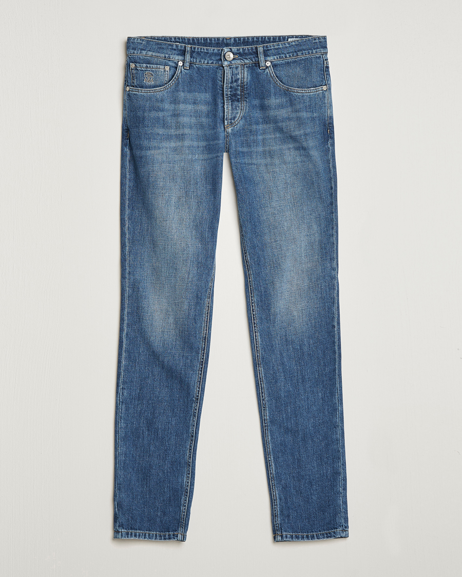 Homme | Jeans | Brunello Cucinelli | Slim Fit Jeans Dark Wash