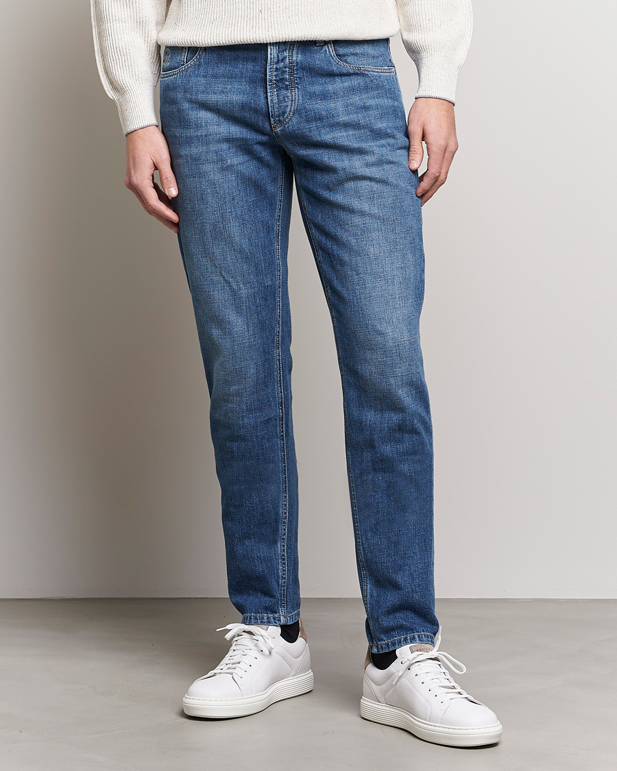 Homme | Jeans | Brunello Cucinelli | Slim Fit Jeans Dark Wash