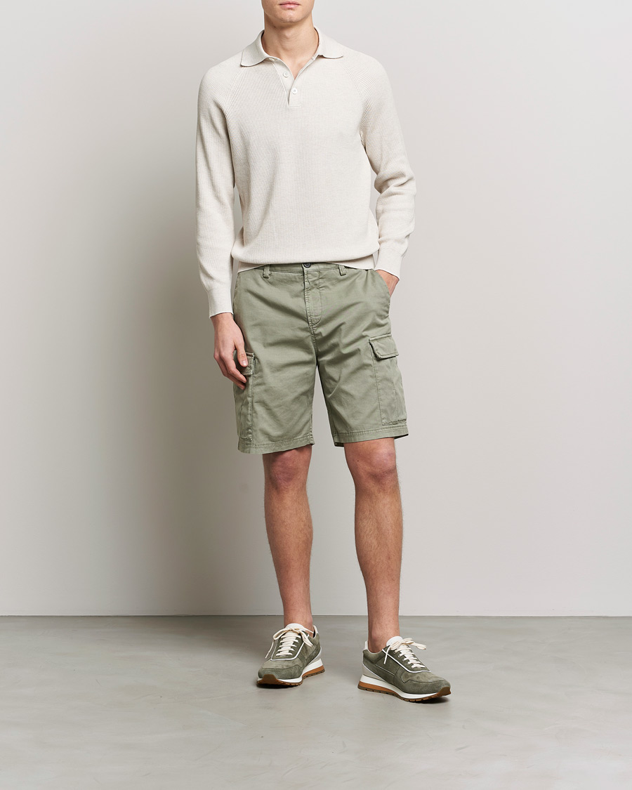 Homme | Shorts | Brunello Cucinelli | Cargo Shorts Sage Green