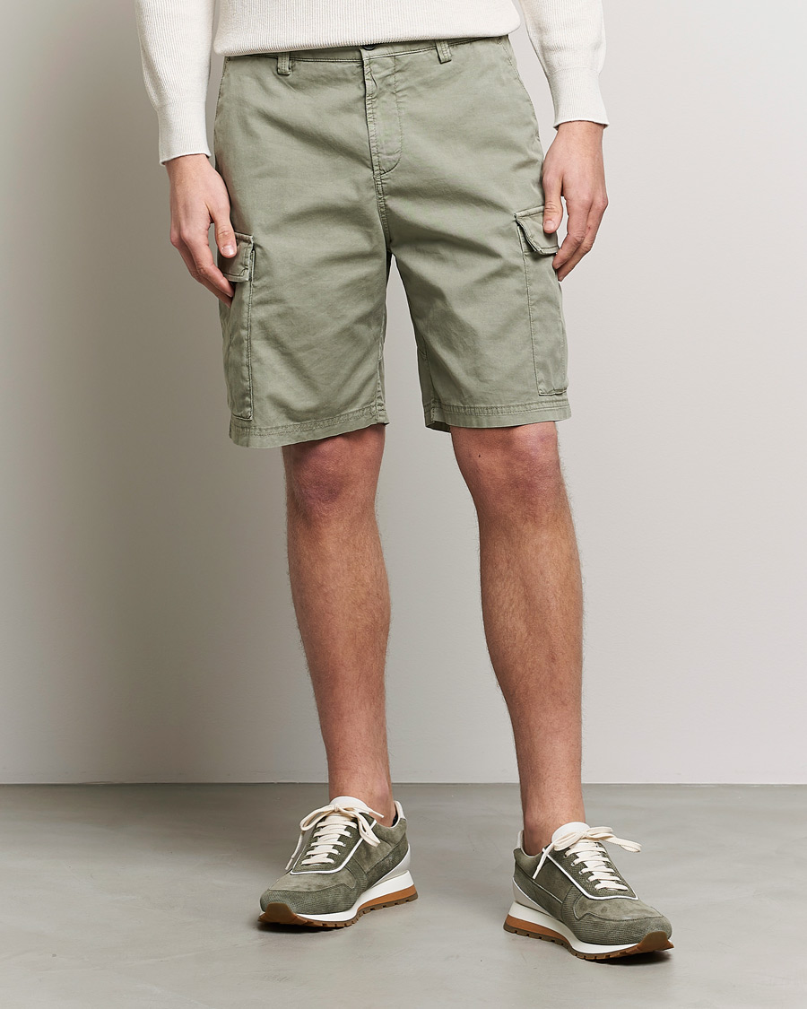 Homme | Shorts | Brunello Cucinelli | Cargo Shorts Sage Green
