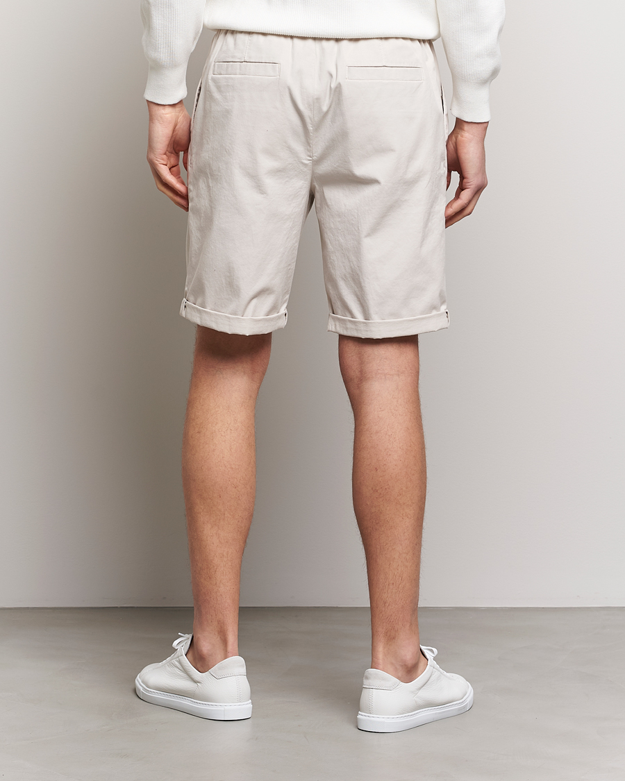 Homme | Shorts | Brunello Cucinelli | Drawstring Shorts Light Beige
