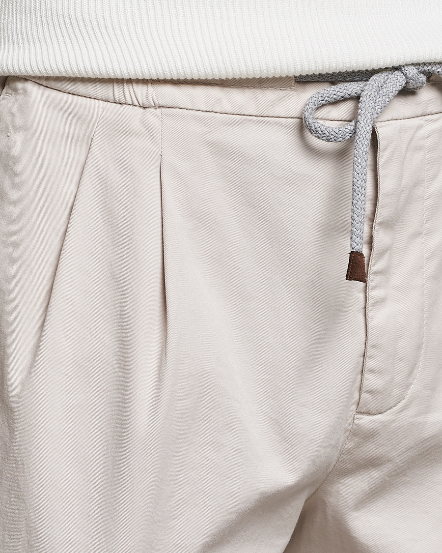 Homme | Shorts | Brunello Cucinelli | Drawstring Shorts Light Beige