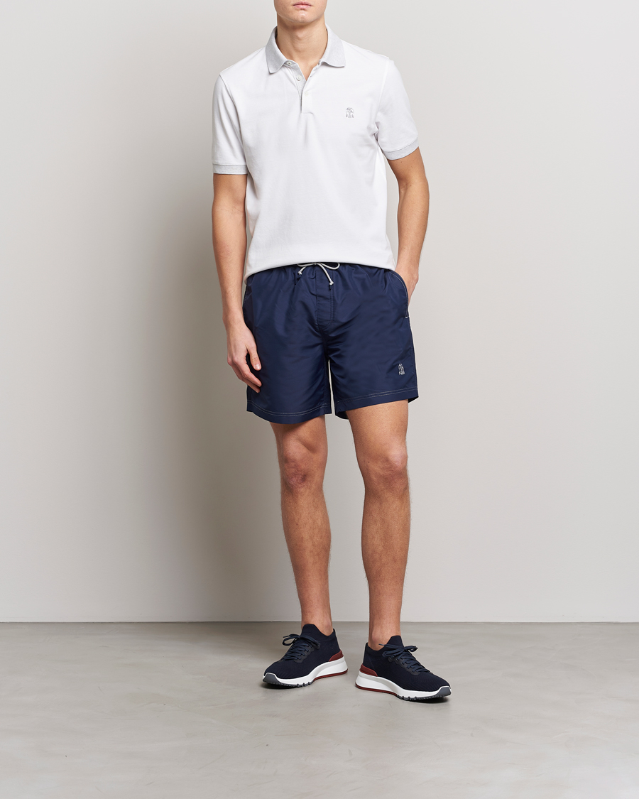 Homme | Maillots De Bain | Brunello Cucinelli | Nylon Swim Trunks Navy