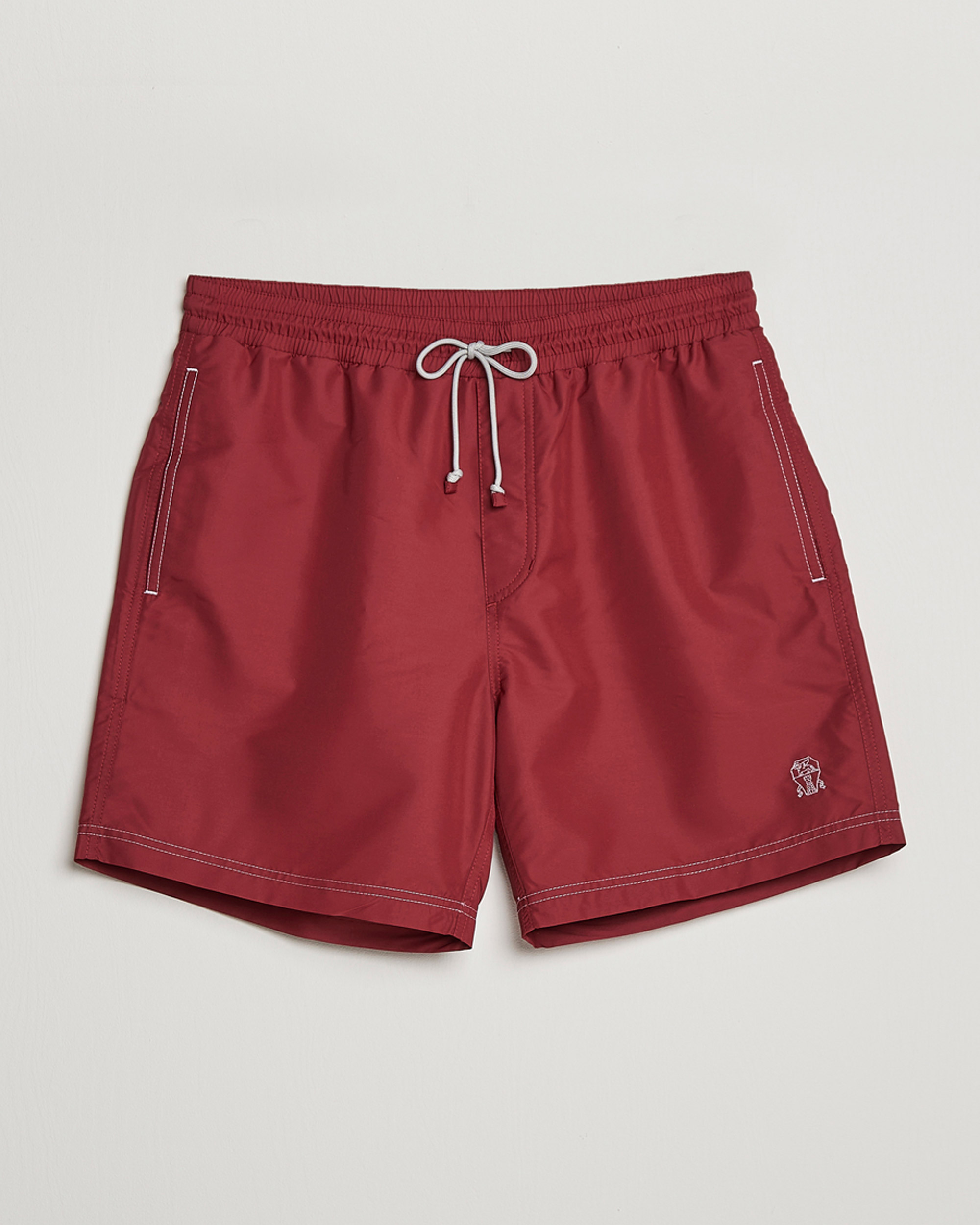 Homme | Maillots De Bain | Brunello Cucinelli | Nylon Swim Trunks Burgundy