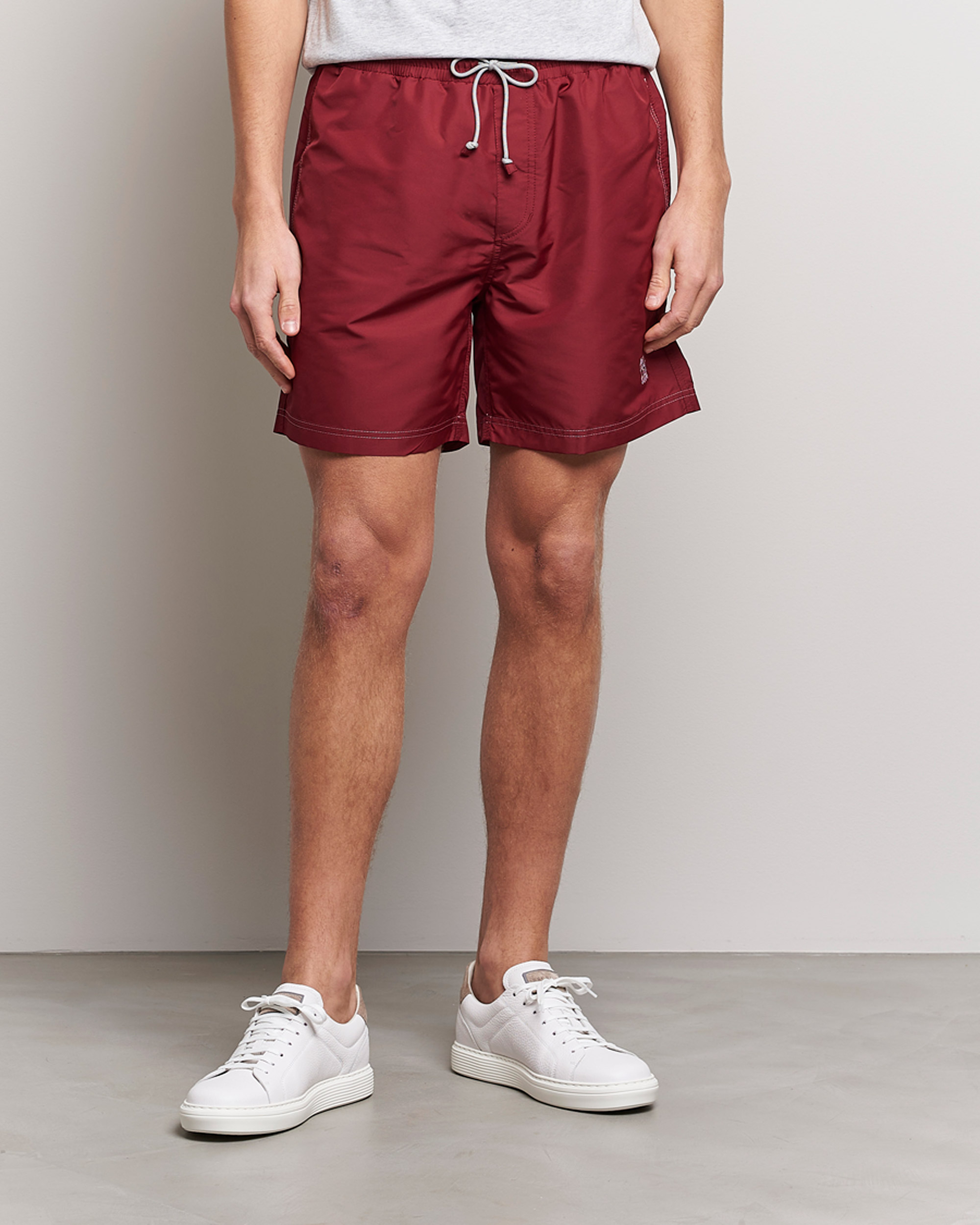 Homme | Maillots De Bain | Brunello Cucinelli | Nylon Swim Trunks Burgundy