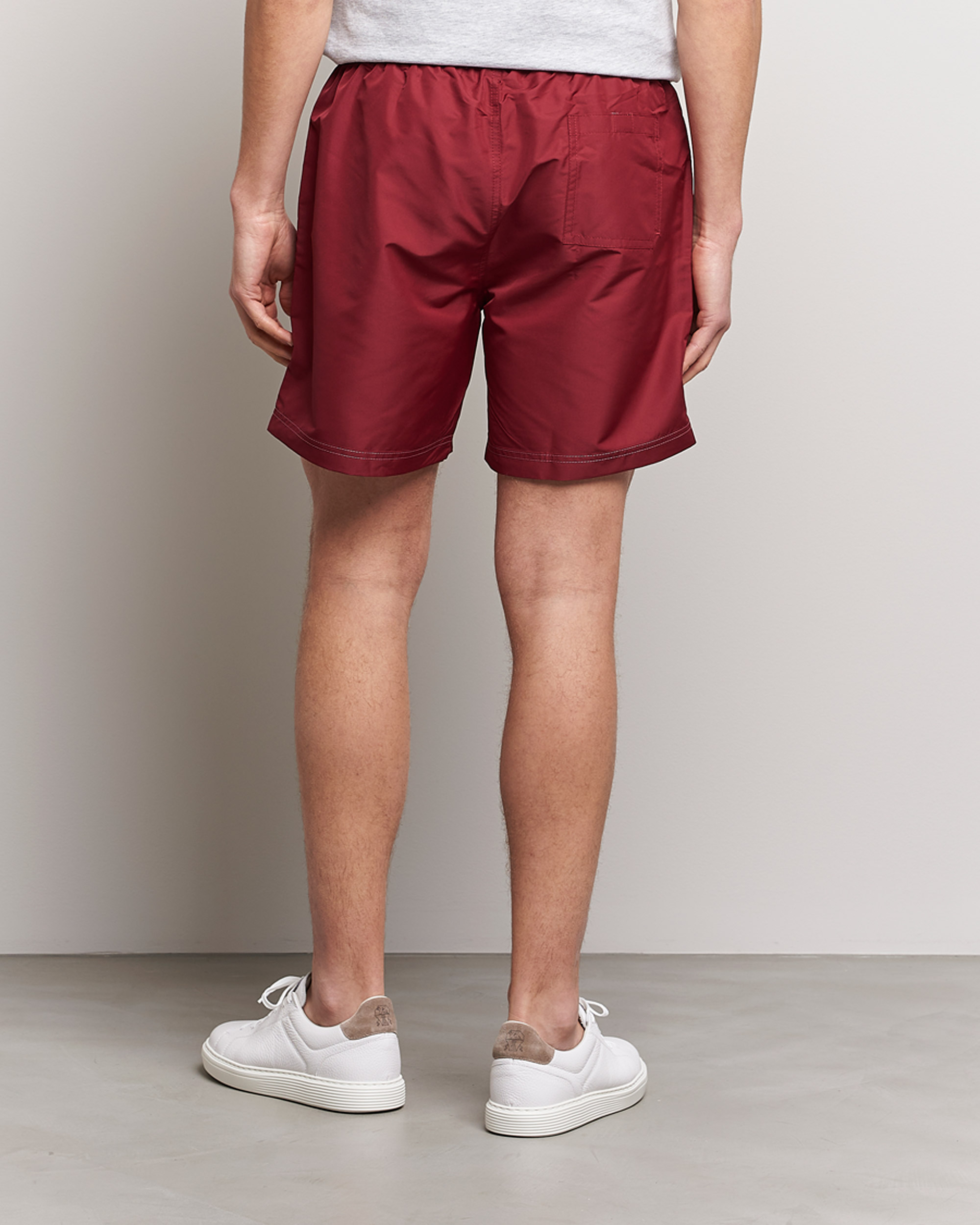 Homme | Maillots De Bain | Brunello Cucinelli | Nylon Swim Trunks Burgundy