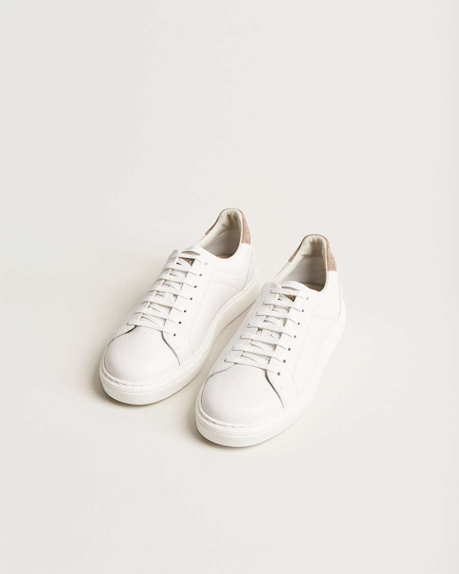 Homme |  | Brunello Cucinelli | Classic Sneakers White Grain Calf
