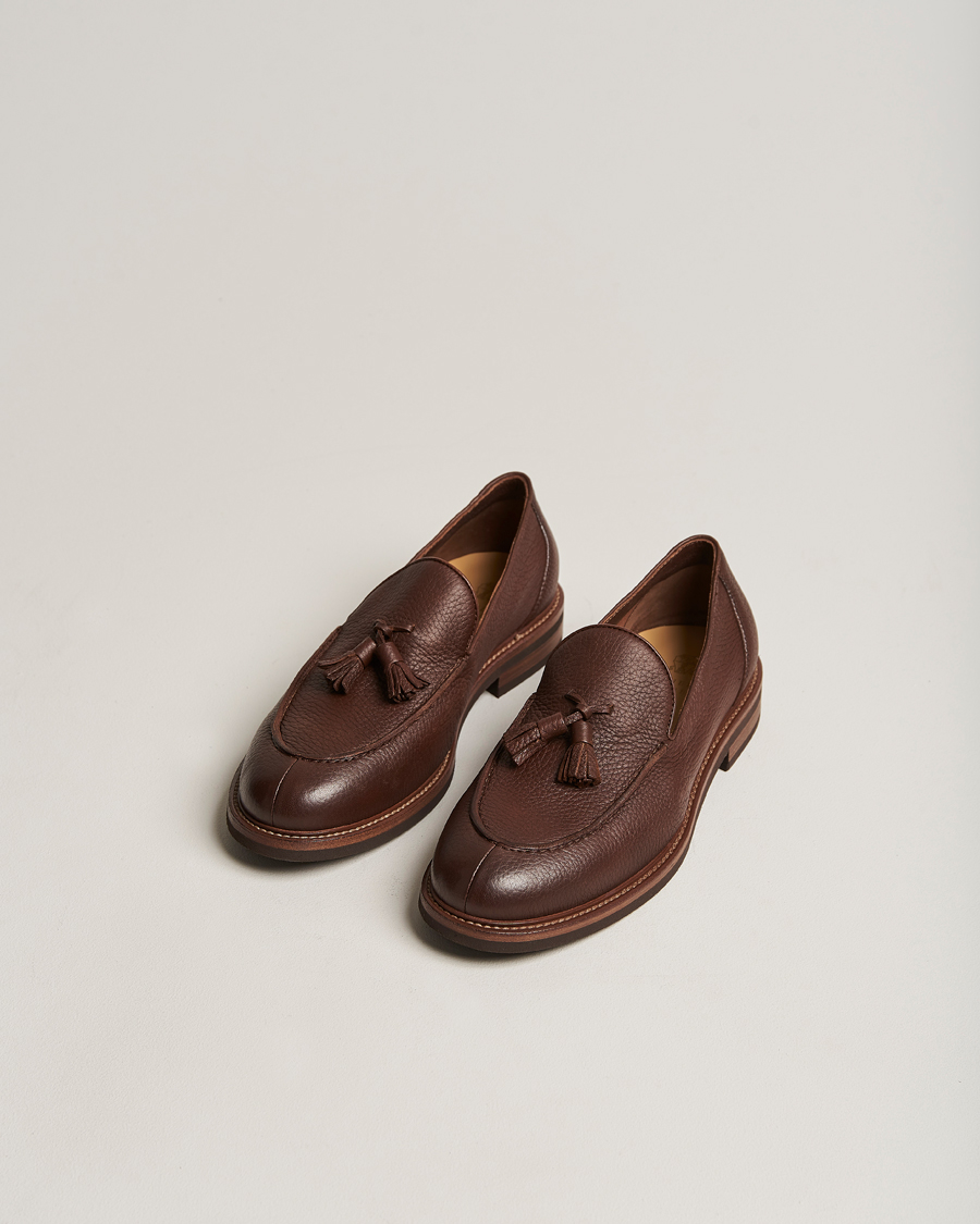 Homme | Brunello Cucinelli Deerskin Tassel Loafer Tobacco | Brunello Cucinelli | Deerskin Tassel Loafer Tobacco