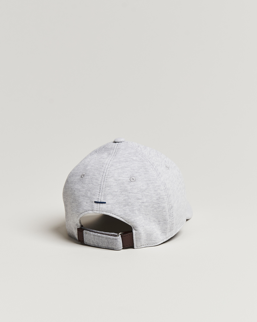 Homme | Brunello Cucinelli Peach Baseball Cap Light Grey | Brunello Cucinelli | Peach Baseball Cap Light Grey
