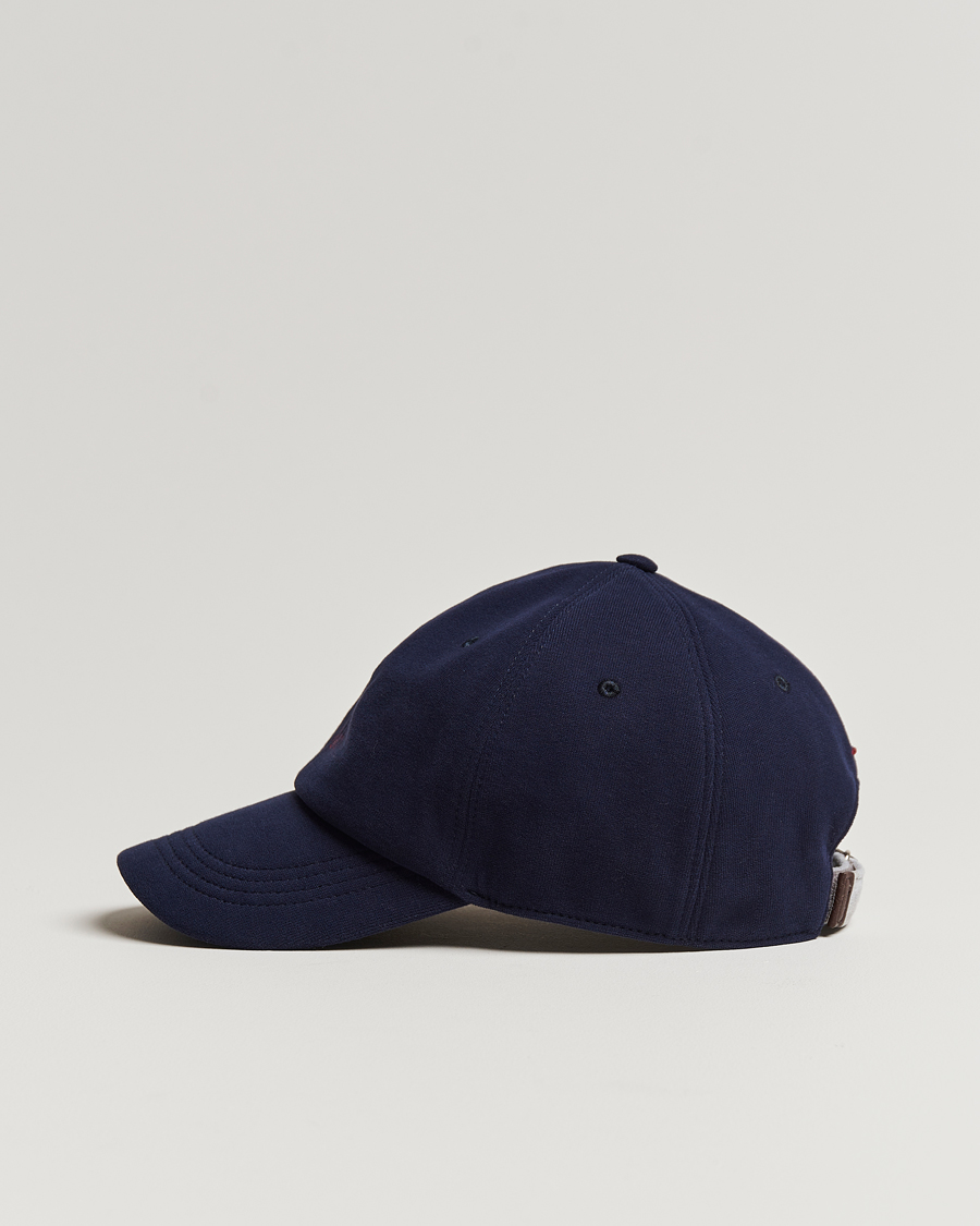 Homme | Brunello Cucinelli Peach Baseball Cap Navy | Brunello Cucinelli | Peach Baseball Cap Navy