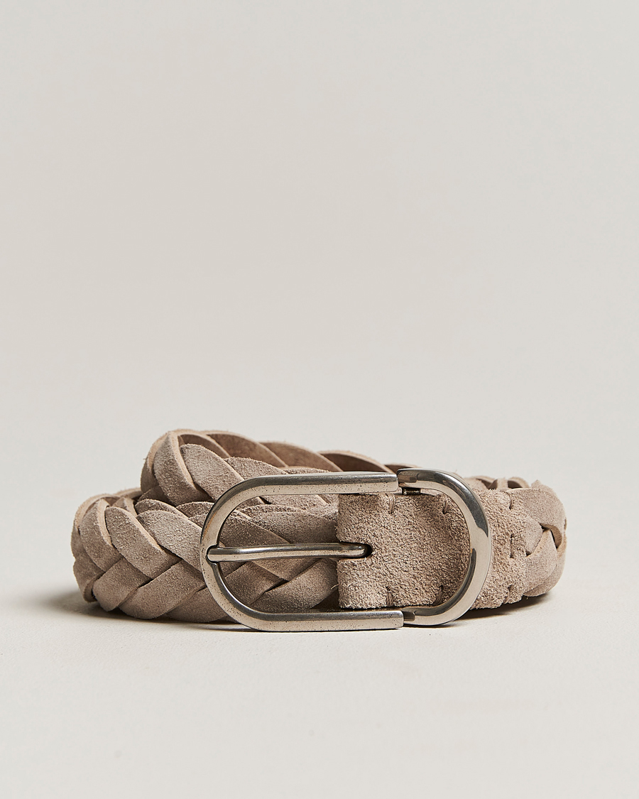 Homme | Brunello Cucinelli Braided Suede Belt Desert Suede | Brunello Cucinelli | Braided Suede Belt Desert Suede