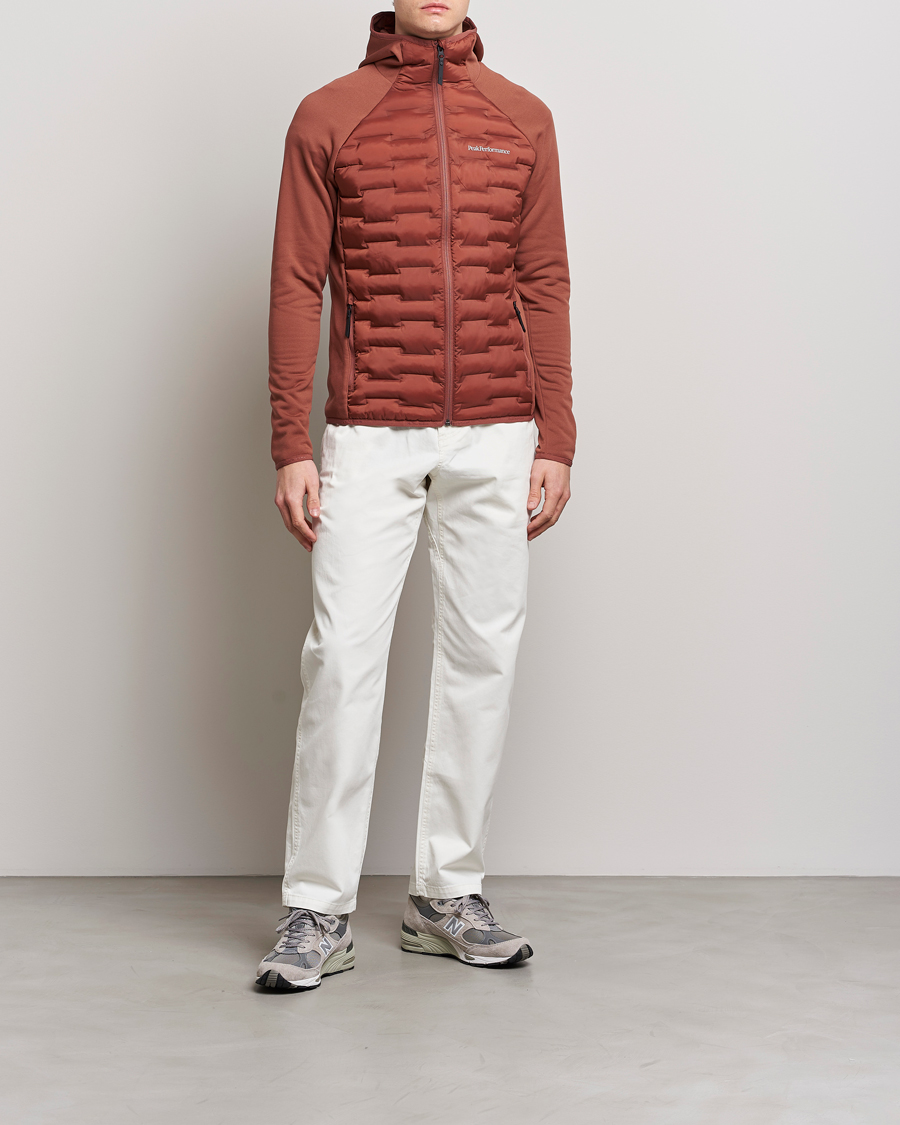Homme | Manteaux Et Vestes | Peak Performance | Argon Hybrid Light Hood Jacket Classic Clay