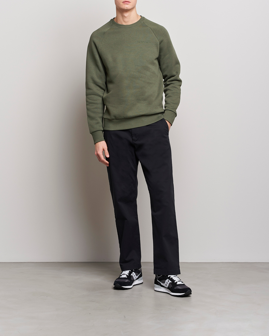 Homme | Pulls Et Tricots | Peak Performance | Original Small Logo Crew Neck Sweatshirt Pine Needle