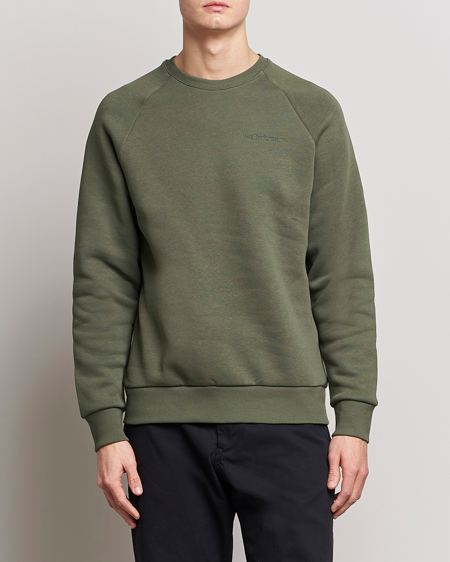 Homme | Pulls Et Tricots | Peak Performance | Original Small Logo Crew Neck Sweatshirt Pine Needle