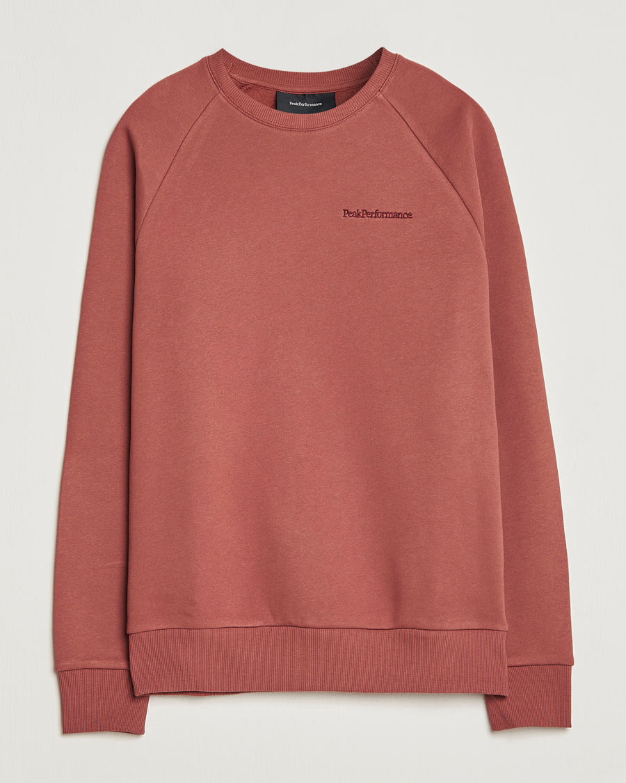 Homme | Pulls Et Tricots | Peak Performance | Original Small Logo Crew Neck Sweatshirt Classic Clay