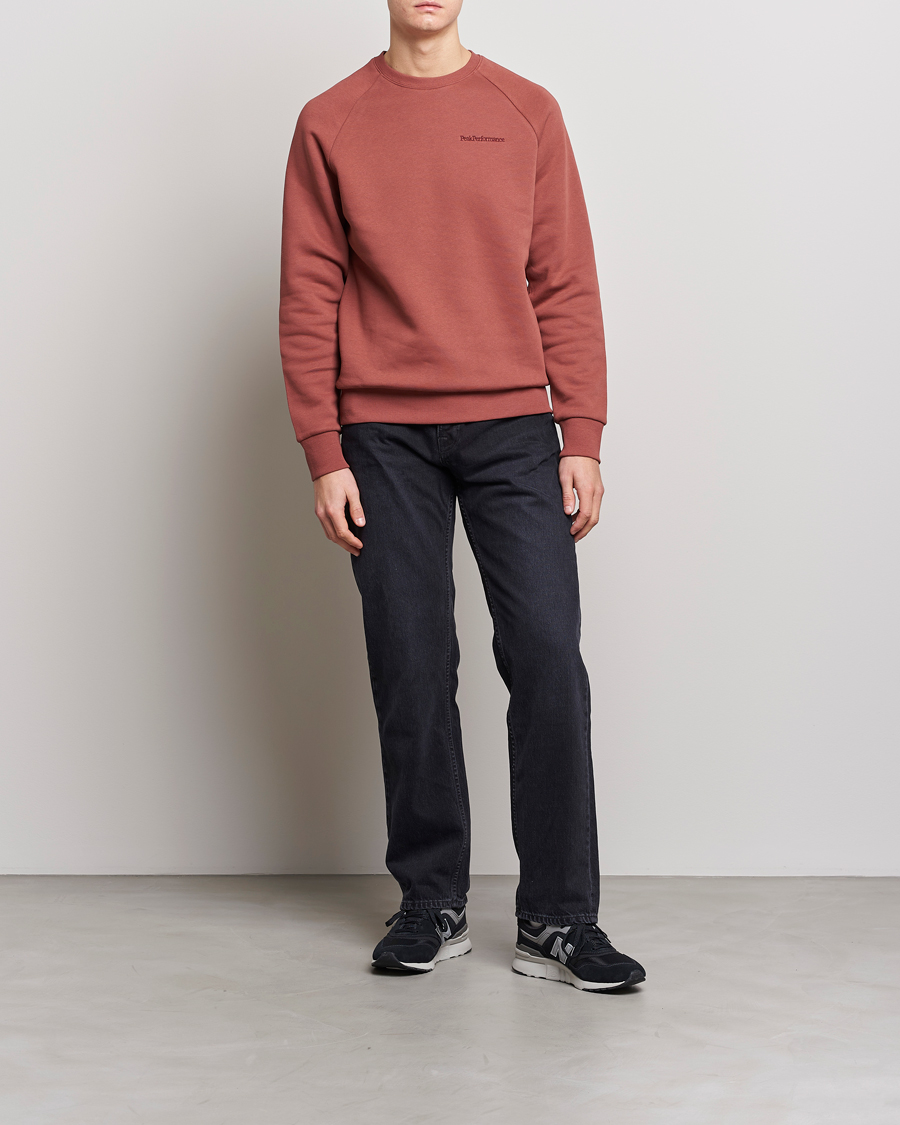 Homme | Pulls Et Tricots | Peak Performance | Original Small Logo Crew Neck Sweatshirt Classic Clay