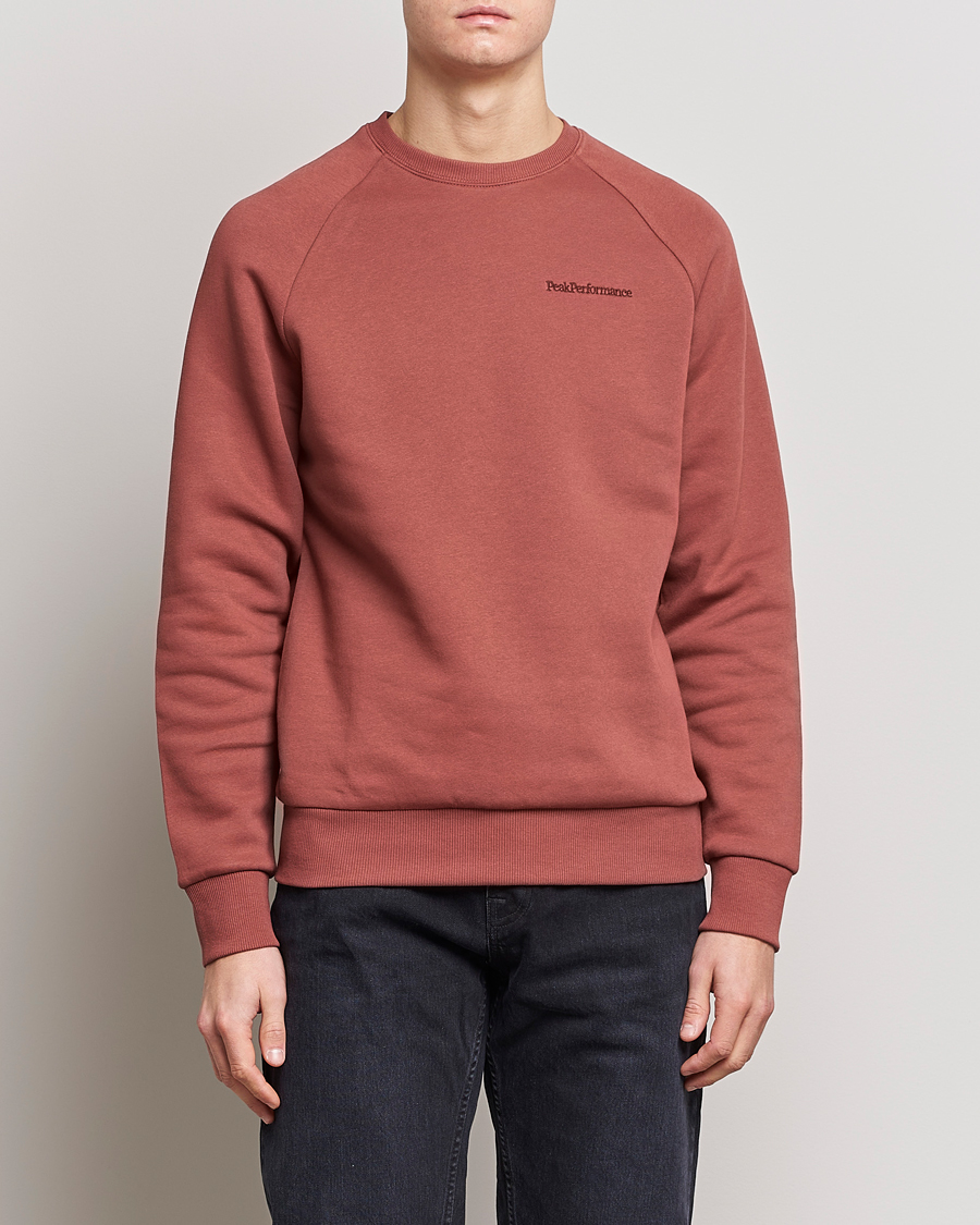 Homme | Pulls Et Tricots | Peak Performance | Original Small Logo Crew Neck Sweatshirt Classic Clay