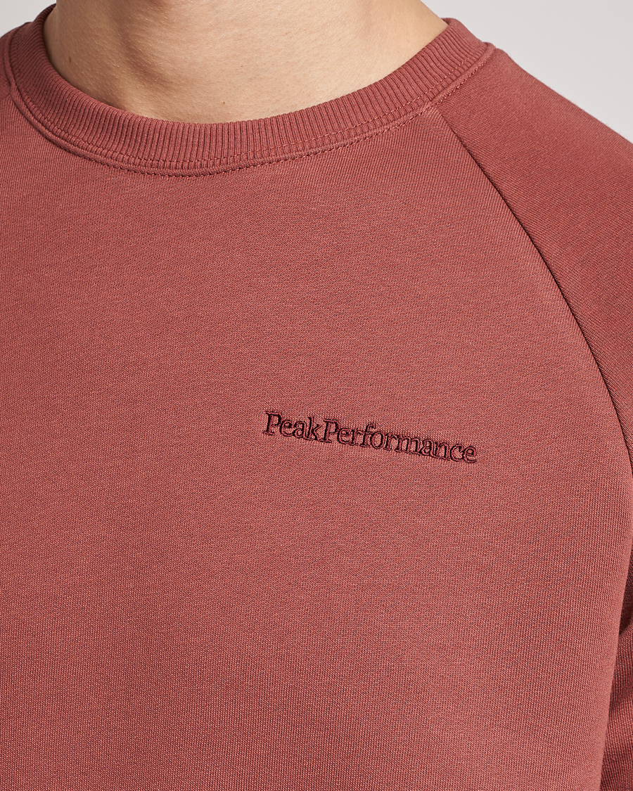 Homme | Pulls Et Tricots | Peak Performance | Original Small Logo Crew Neck Sweatshirt Classic Clay