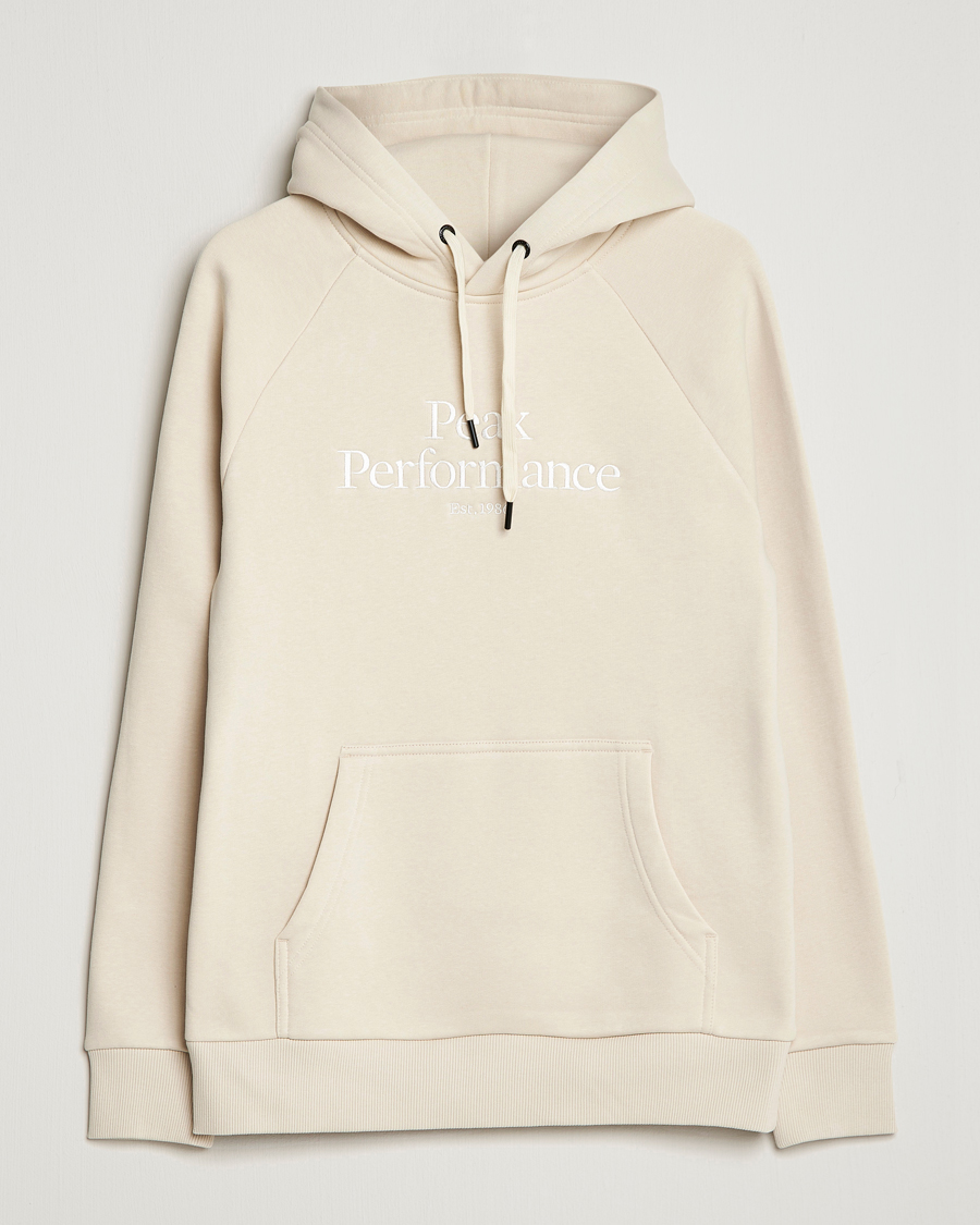 Homme | Pulls Et Tricots | Peak Performance | Original Logo Hoodie Sand Fog