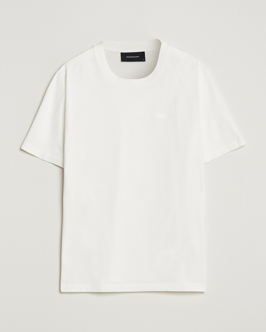Homme | T-shirts | Peak Performance | Original Logo Crew Neck T-Shirt Off White