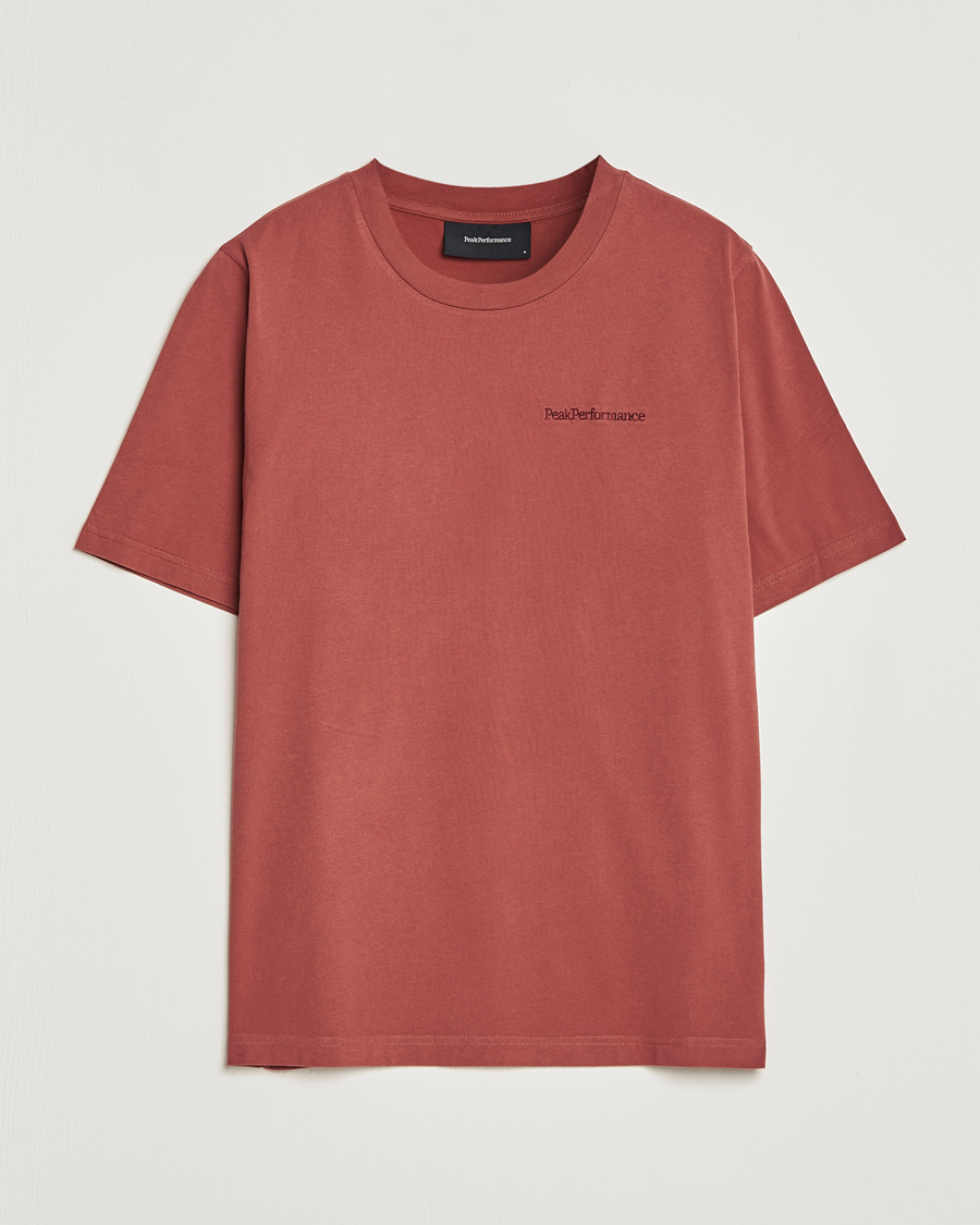 Homme | T-shirts | Peak Performance | Original Small Logo Tee Classic Clay