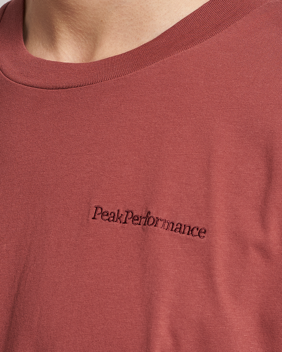 Homme | T-shirts | Peak Performance | Original Small Logo Tee Classic Clay