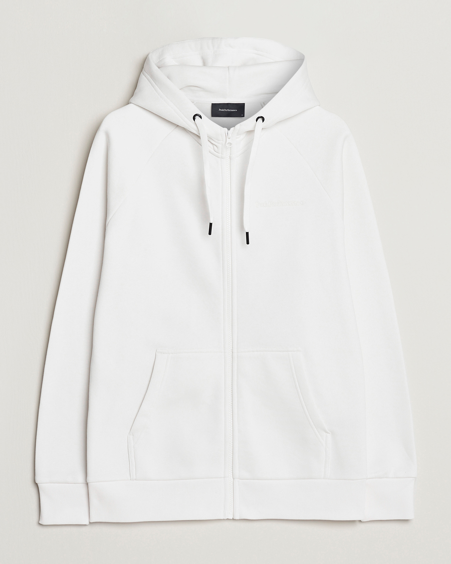 Homme | Pulls Et Tricots | Peak Performance | Original Small Logo Full Zip Off White