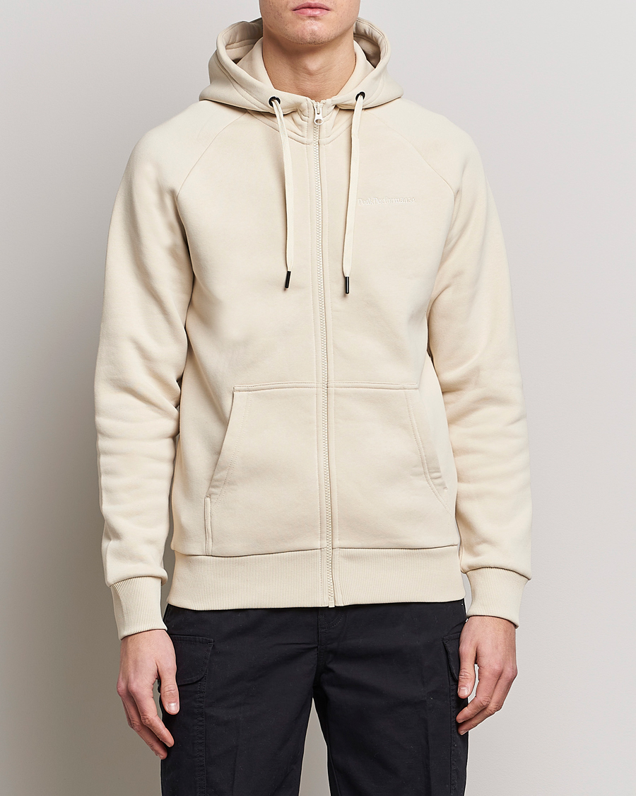 Homme | Pulls Et Tricots | Peak Performance | Original Small Logo Full Zip Sand Fog
