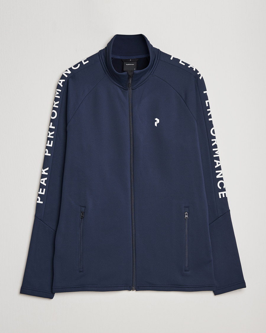 Homme | Pulls Et Tricots | Peak Performance | Rider Zip Zip Jacket Blue Shadow
