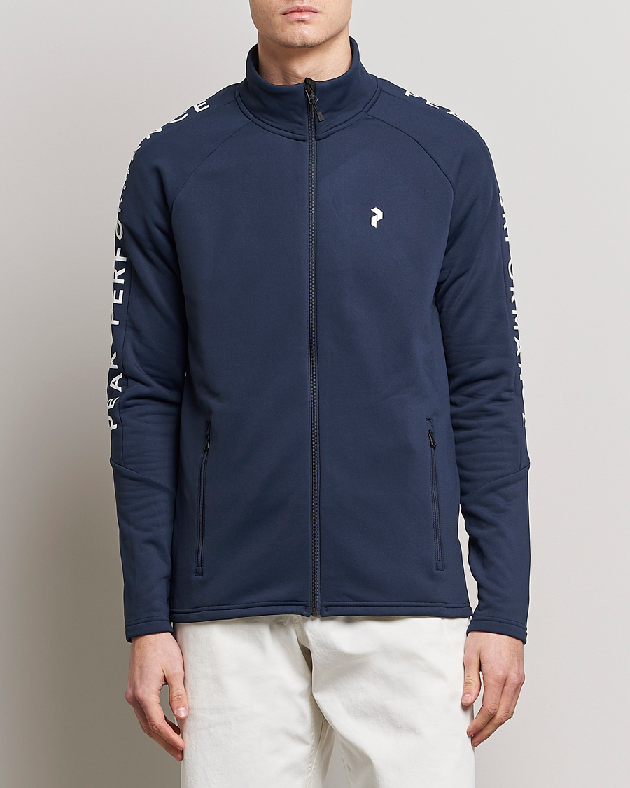 Homme | Pulls Et Tricots | Peak Performance | Rider Zip Zip Jacket Blue Shadow