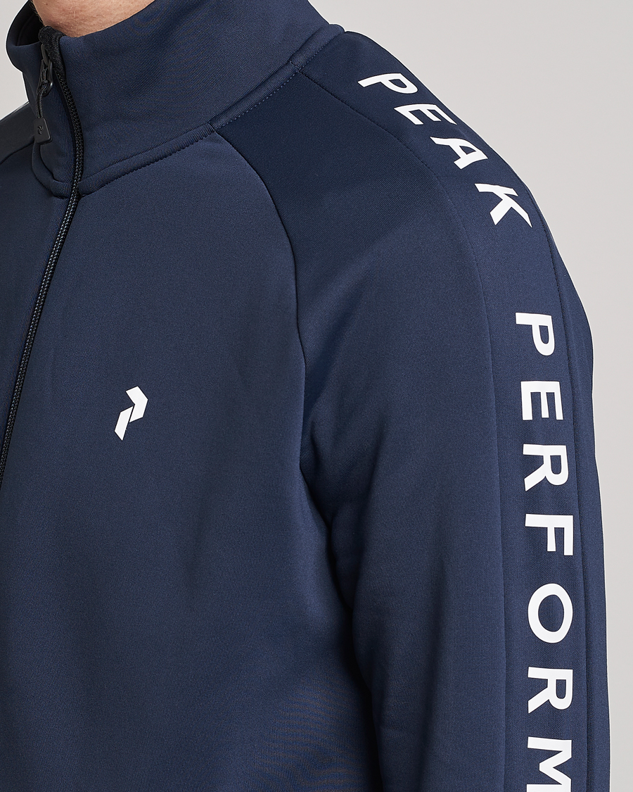 Homme | Pulls Et Tricots | Peak Performance | Rider Zip Zip Jacket Blue Shadow