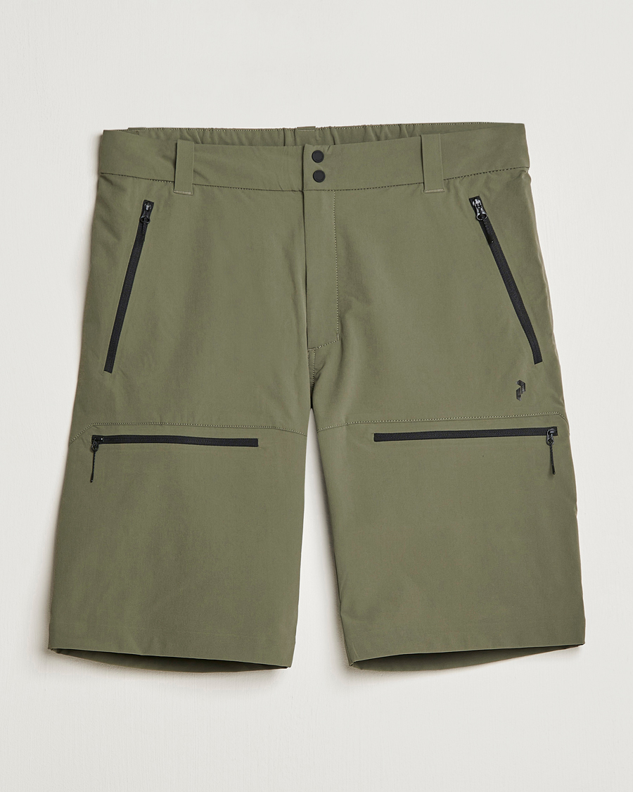 Homme | Shorts | Peak Performance | Stretch Drawstring Tech Shorts Pine Needle